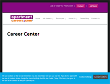 Tablet Screenshot of jobs.apartmentcareers.com